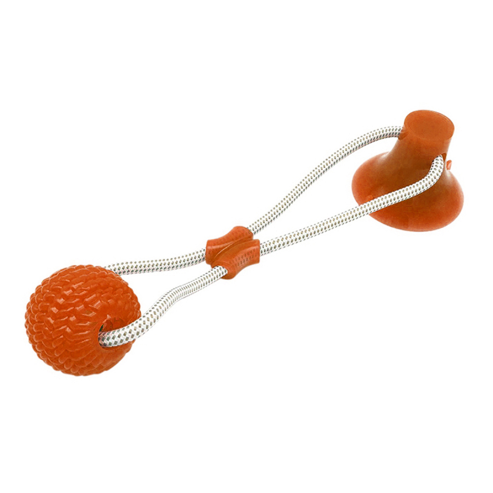 3pcs Pet Dog Suction Cup Ball Chew Mega Tug Toys Interactive Chew Teeth Cleaning